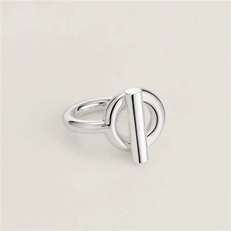 argent bague hermes|bague Hermes echappee grand modele.